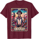 Tattoo Artist Tarot Card Skeleton Drawing Tattooist Tarot T-Shirt - T-Shirt | Maroon