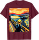 Funny Rubber Duck The Scream Ducky Lovers Men Women Kids T-Shirt - T-Shirt | Maroon