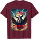 Vintage President Trump Riding an Eagle. Patriotic Political T-Shirt - T-Shirt | Maroon