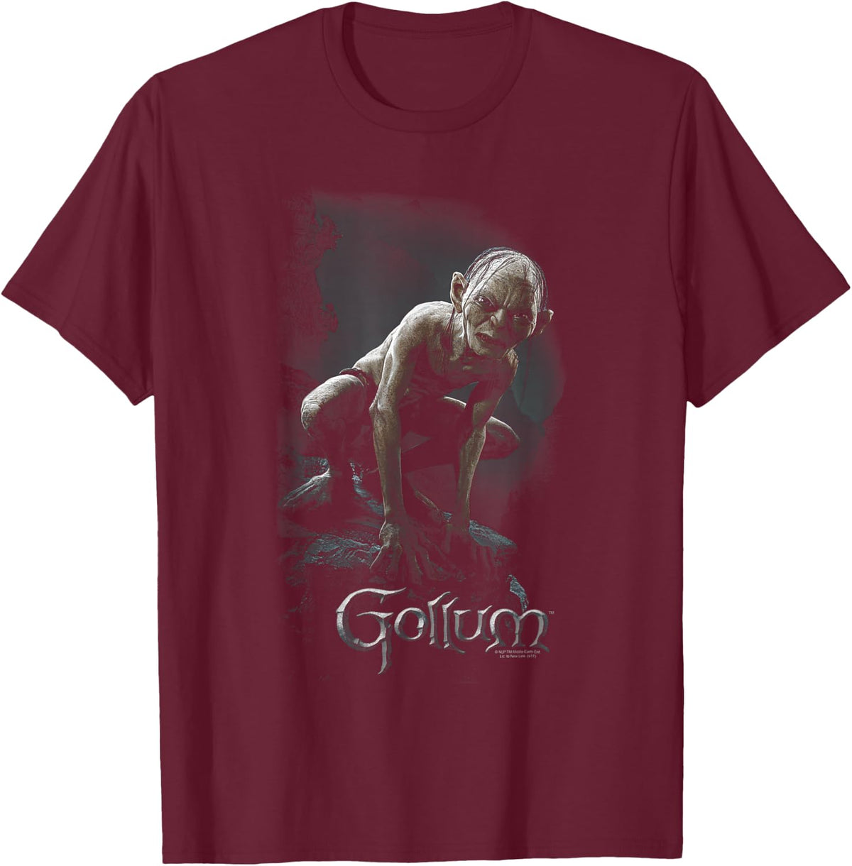 The Lord of the Rings Gollum T-Shirt - T-Shirt | Maroon