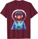 Anime and Music Black Girl Anime Merch Afro African American T-Shirt - T-Shirt | Maroon