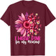 I Wear Pink For My Memaw Sunflower Breast Cancer Awareness T-Shirt - T-Shirt | Maroon