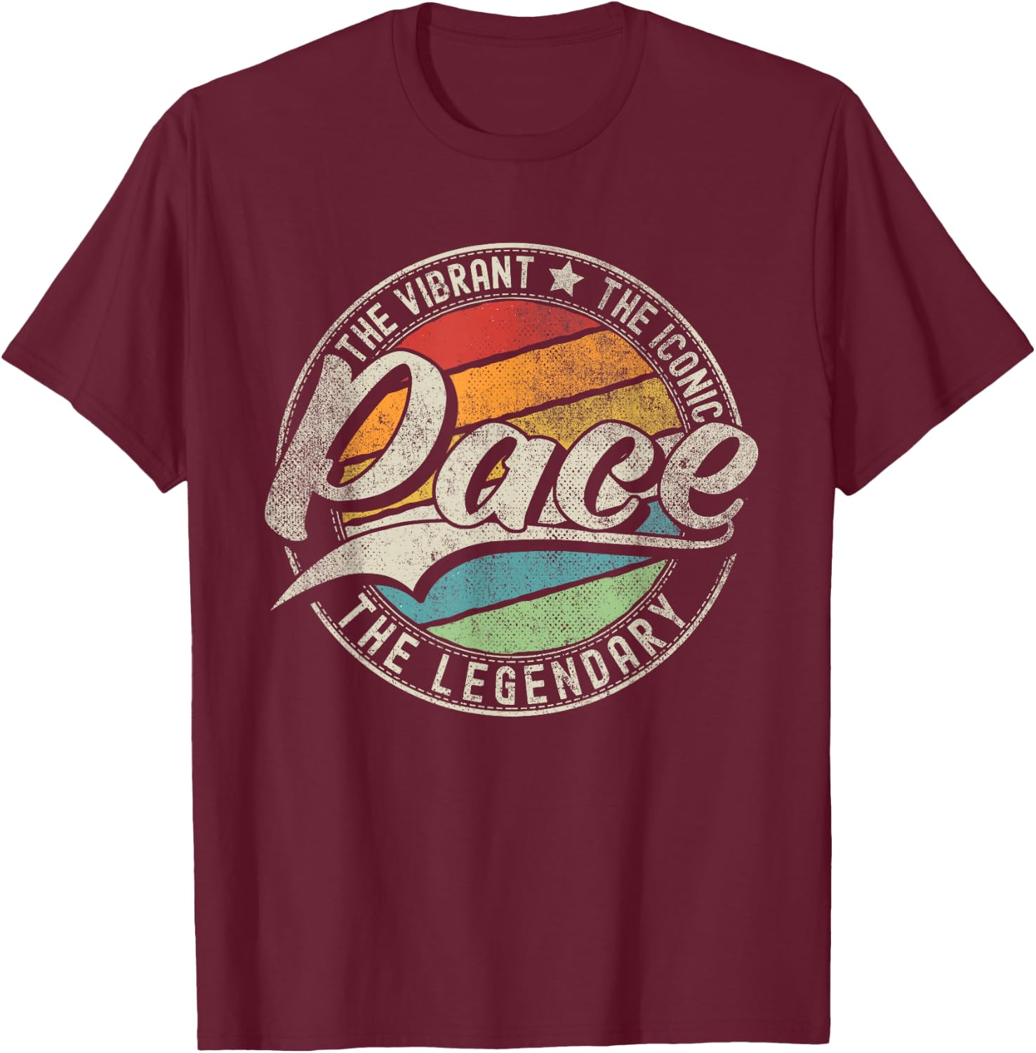 Pace FL | Florida | Vintage Distressed T-Shirt - T-Shirt | Maroon
