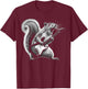 Squirrel Playing Guitar Rock and Roll , Women, Kids T-Shirt - T-Shirt | Maroon