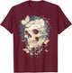 Fairy Grunge Skulls Dainty Butterflies Gothic Y2K Aesthetic T-Shirt - T-Shirt | Maroon