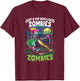 Just A Kid Who Loves Zombies Funny Halloween Costume T-Shirt - T-Shirt | Maroon