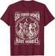 God Forbid Women Have Hobbies Vintage Feminist Witch Women T-Shirt - T-Shirt | Maroon