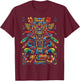 Aztec God Aztec Culture Mayan Indigenous Tlaloc Statue T-Shirt - T-Shirt | Maroon