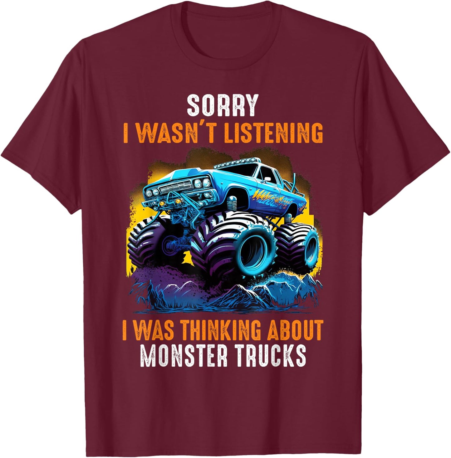 Monster Truck Fans T-Shirt - T-Shirt | Maroon