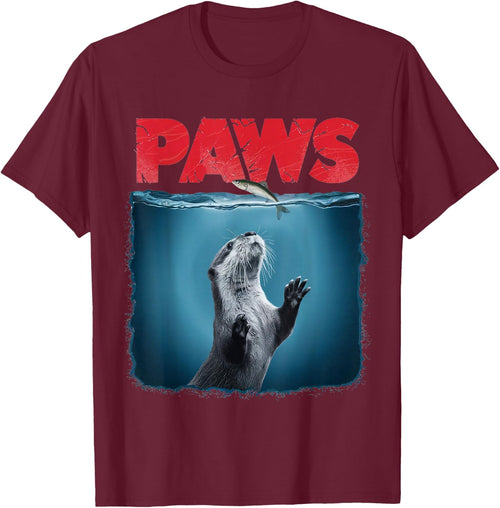 Cute Otter Shirt Paws Otter Ocean Animal Lover