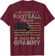My Favorite Football Player Calls Me Grammy Mother's Day T-Shirt - T-Shirt | Maroon