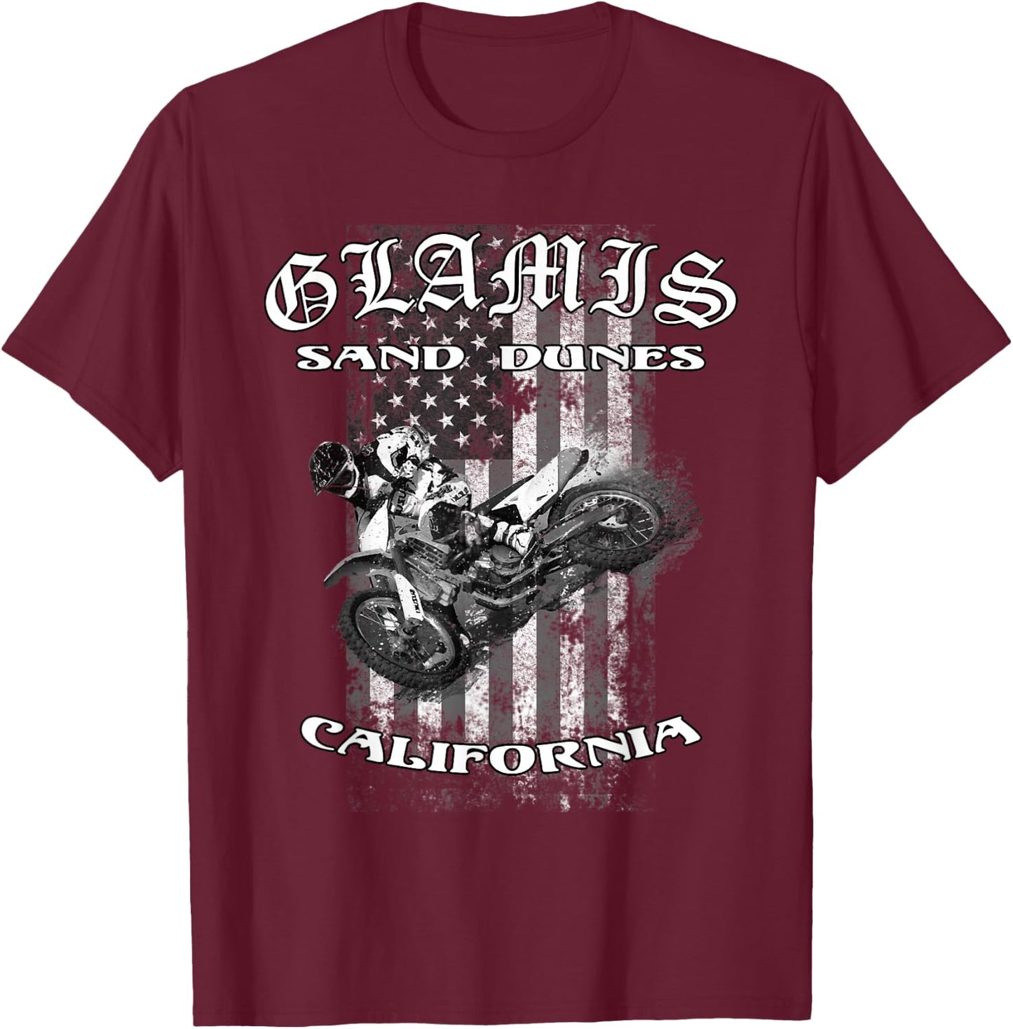 Glamis Sand Dunes California Clothing Gifts T-Shirt - T-Shirt | Maroon