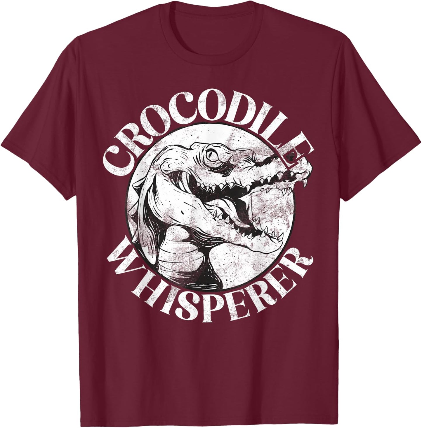 Crocodile Whisperer Crocodile T-Shirt - T-Shirt | Maroon