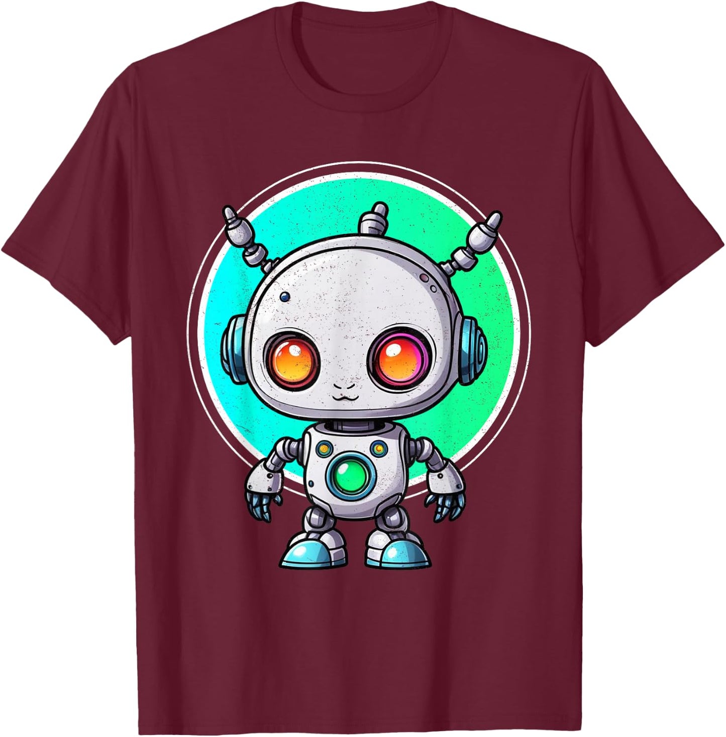 Robot For Kids Boys Girls Robotics Engineer T-Shirt - T-Shirt | Maroon