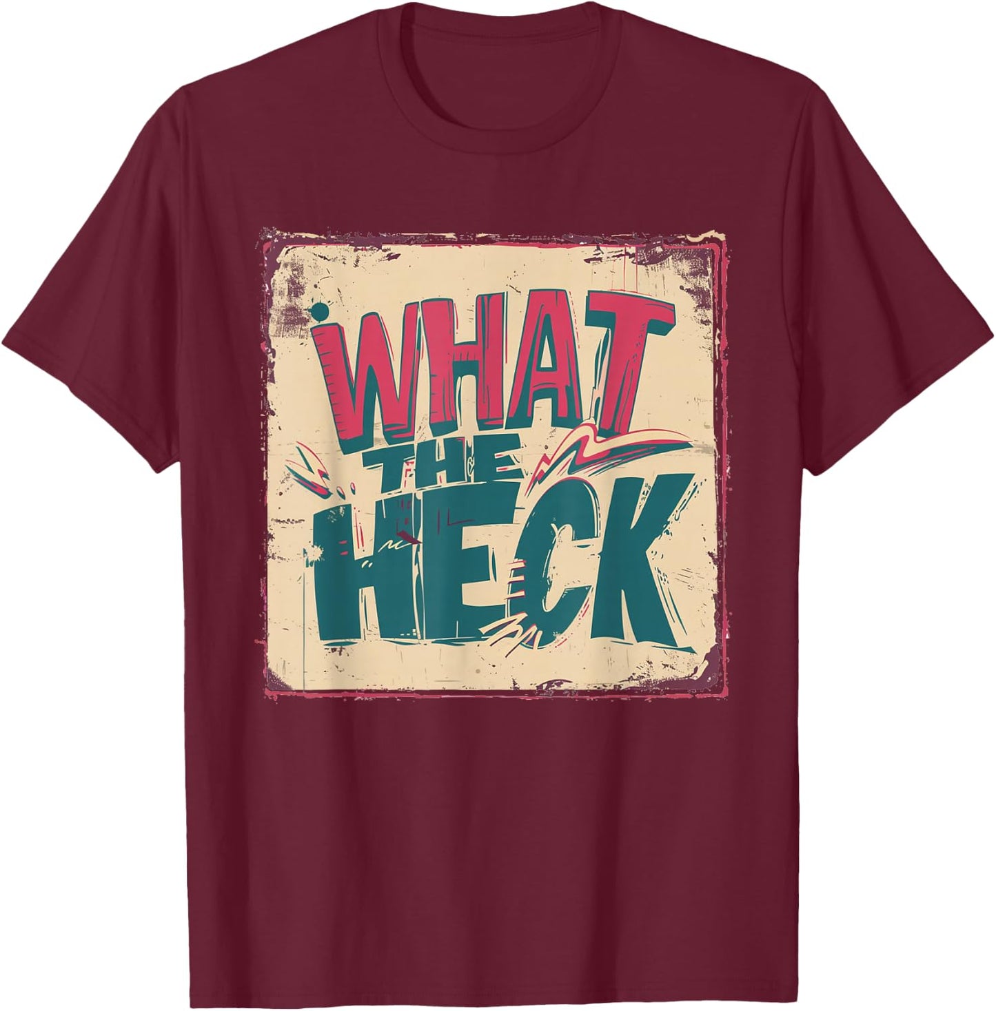 Nice What the Heck Costume for Boys and Girls T-Shirt - T-Shirt | Maroon