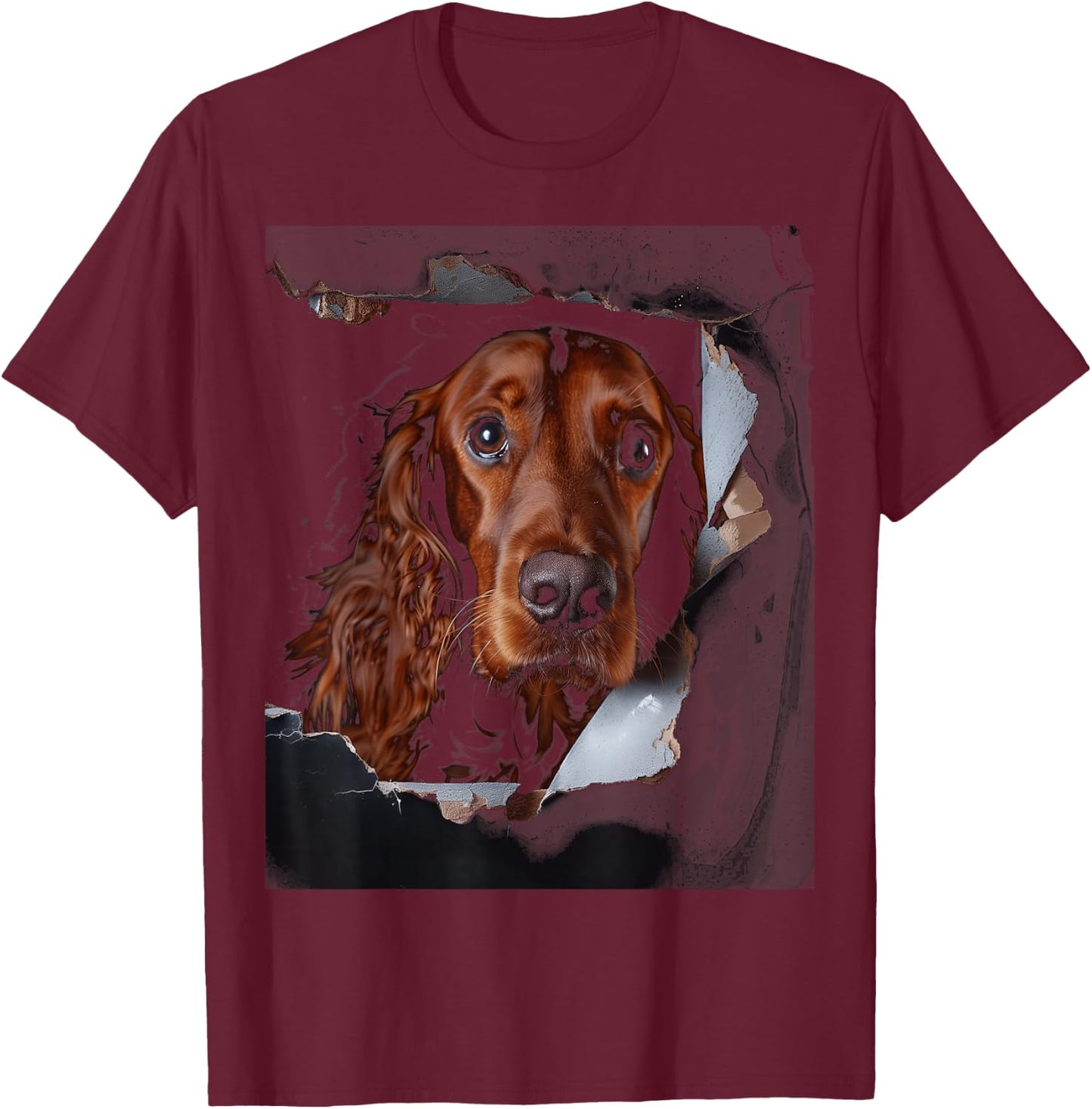 Irish Setter Dog funny vintage Dog Lover owner Irish Setter T-Shirt - T-Shirt | Maroon