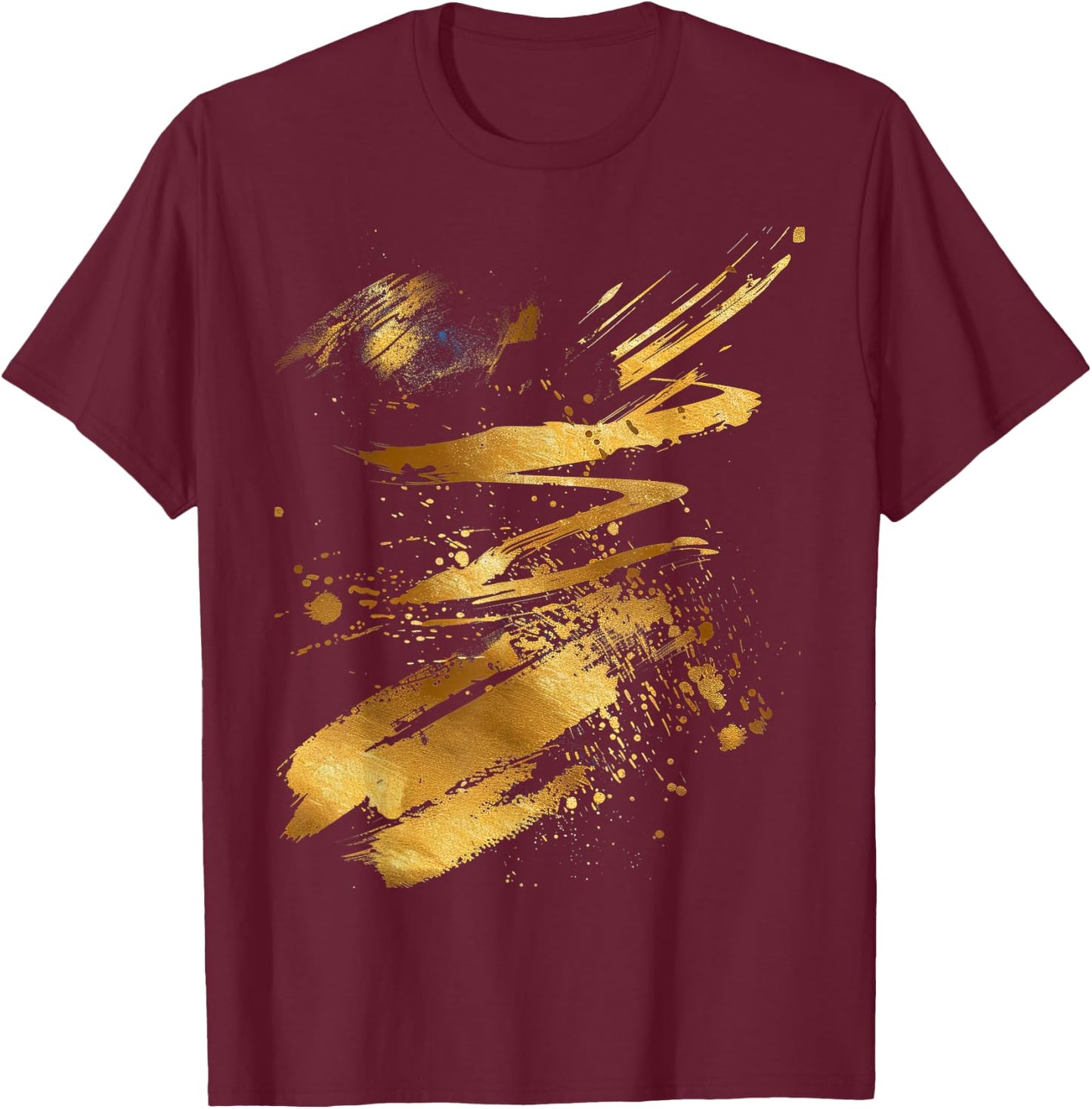 And Black Dynamic Splatter T-Shirt - T-Shirt | Maroon