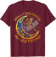 Hello Darkness My Old Friend Moon Dragonfly Halloween T-Shirt - T-Shirt | Maroon