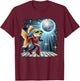 Aesthetic Fish Disco T-Shirt - T-Shirt | Maroon