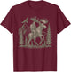 Bigfoot Riding Moose Mountain Adventure T-Shirt - T-Shirt | Maroon