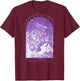 Hip Hop Vintage Hipster Edgy Urban Y2K Back Print Streetwear T-Shirt - T-Shirt | Maroon
