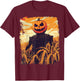 Halloween Pumpkin Man T-Shirt - T-Shirt | Maroon