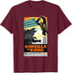 Monsterverse Godzilla vs Kong - Titan-Vision Retro Poster Adults Kids Black Short Sleeve T-Shirt - T-Shirt | Maroon