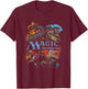Magic: The Gathering Iconic Retro Fight Scene Chest Poster T-Shirt - T-Shirt | Maroon