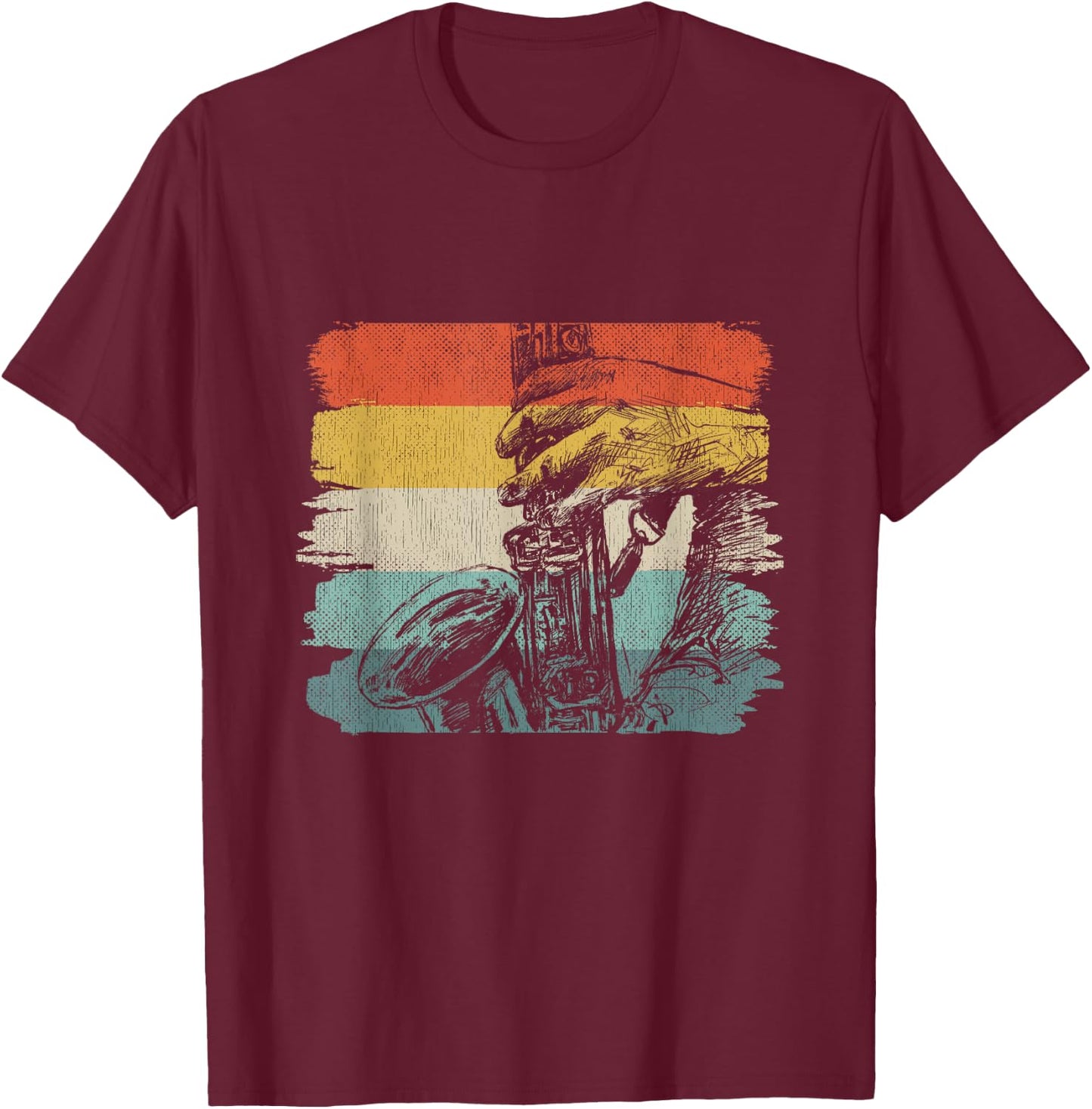 Saxophonist Jazz Musician Outfit Sax Music Player Saxophone T-Shirt - T-Shirt | Maroon
