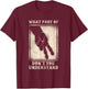 Classic Motorcycle Biker Don'T Understand Two Finger Wave T-Shirt - T-Shirt | Maroon