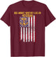 USS Mount Whitney LCC-20 Amphibious Command Ship Veteran T-Shirt - T-Shirt | Maroon