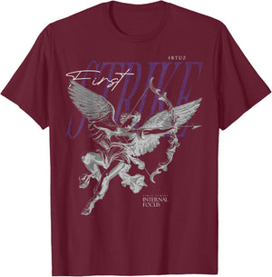 Aesthetic Clothes Vintage Streetwear Fashion Women Men Angel T-Shirt - T-Shirt | Maroon