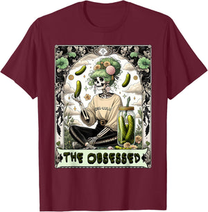 Funny Tarot Card Pickle Lover gift T-Shirt - T-Shirt | Maroon
