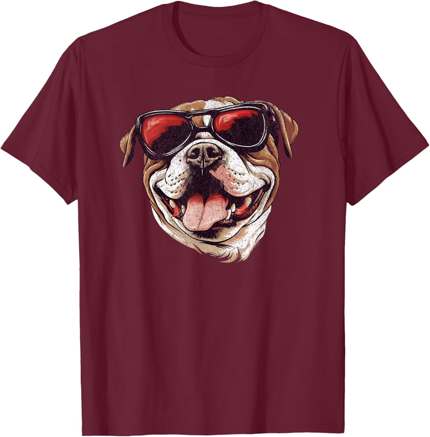Men's Women's Kids GA Georgia Dog Sport Lovers T-Shirt - T-Shirt | Maroon