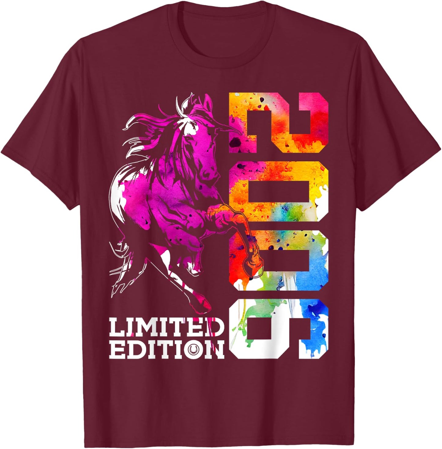Limited Edition 2006 Riding Horse 19th Birthday T-Shirt - T-Shirt | Maroon