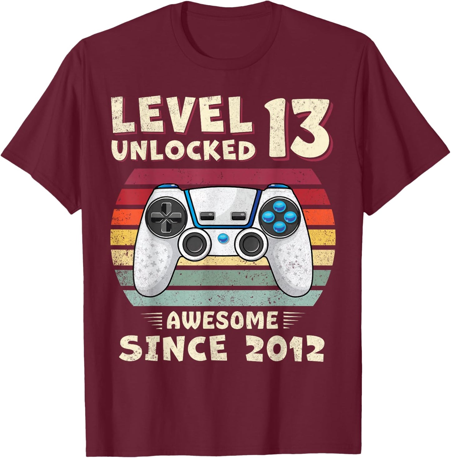 13 Year Old BDay Decorations Son Boy 13yr 2012 13th Birthday T-Shirt - T-Shirt | Maroon