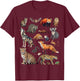Nocturnal Animals Educational Wildlife Science Nature Lover T-Shirt - T-Shirt | Maroon