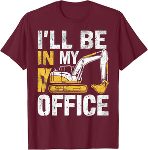 Funny Excavator Apparel For Construction Vehicle Lovers T-Shirt - T-Shirt | Maroon