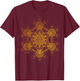 Fractal Metatron's Cube Sacred Geometry Transcendence Art T-Shirt - T-Shirt | Maroon