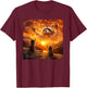 Funny Raccoon Cult Meme Gen Z T-Shirt - T-Shirt | Maroon