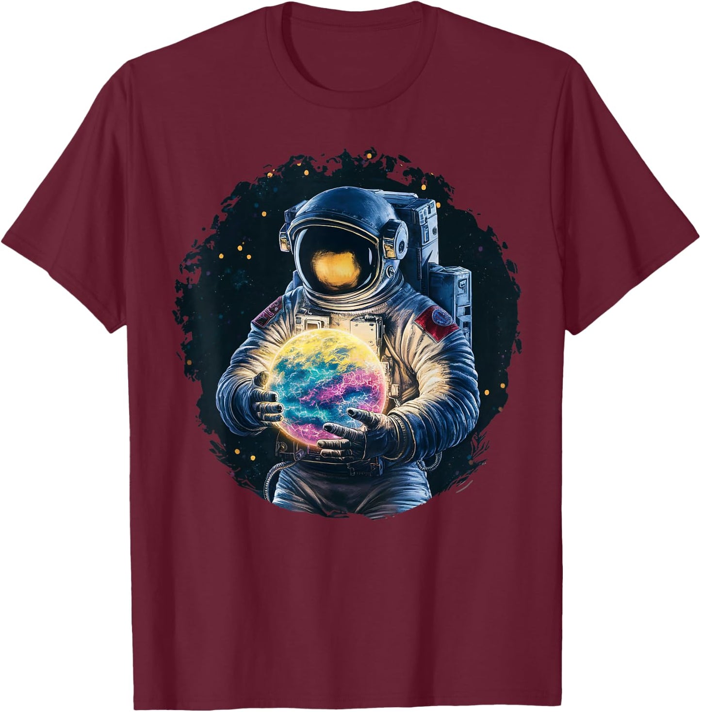 Astronaut Planet Science Space Funny Gifts Women Kid T-Shirt - T-Shirt | Maroon