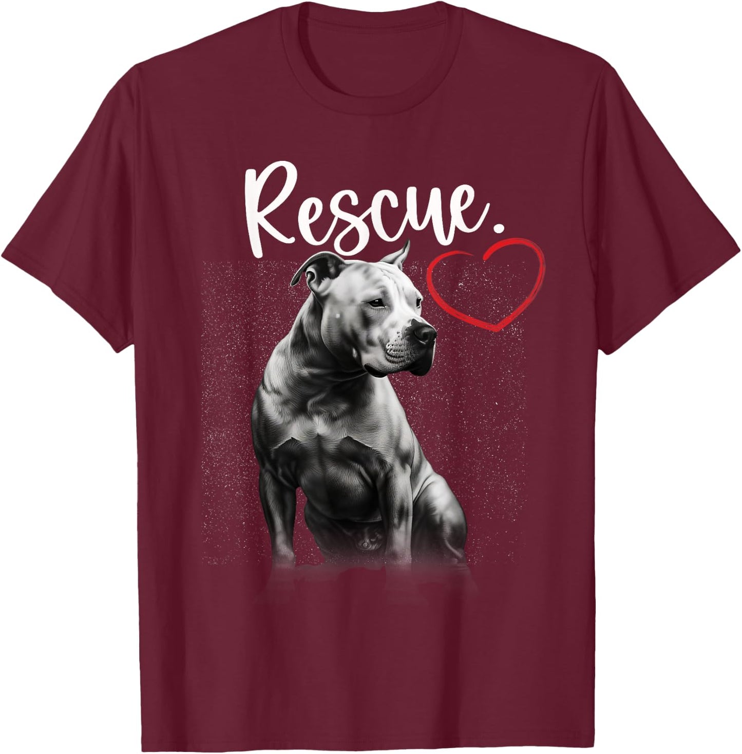 Pitbull Rescue Pittie Lover Pitbull Terrier Owner T-Shirt - T-Shirt | Maroon