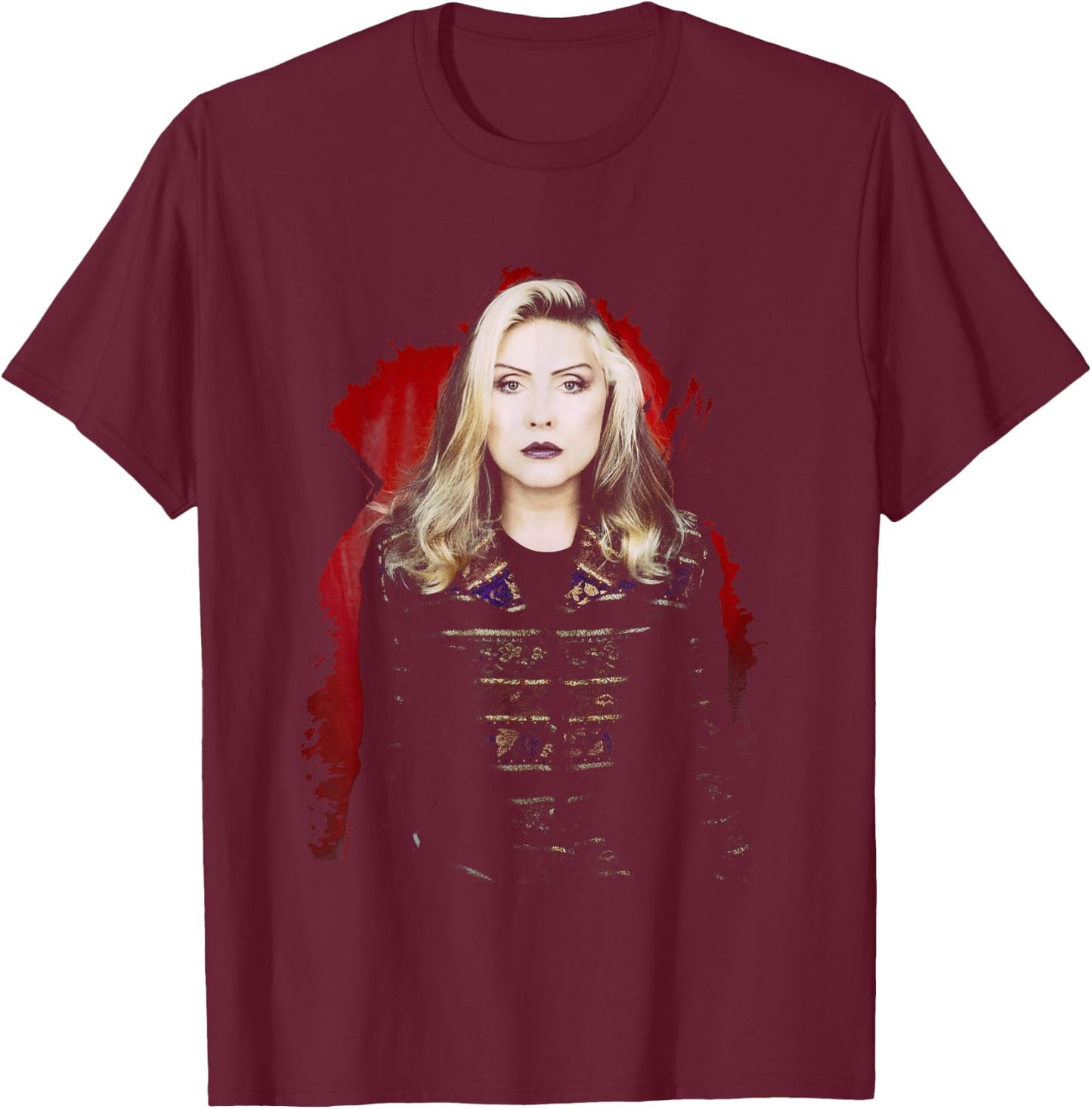 Blondie Singer Debbie Harry By Simon Fowler T-Shirt - T-Shirt | Maroon