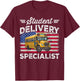 Students Delivery Specialist Funny Back To School Bus Driver T-Shirt - T-Shirt | Maroon