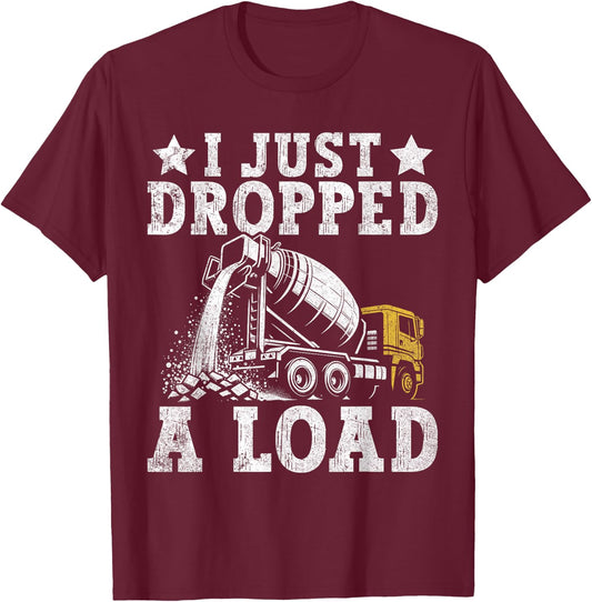 Concrete Cement Mixer Truck Driver Concrete Truck Driver T-Shirt - T-Shirt | Maroon