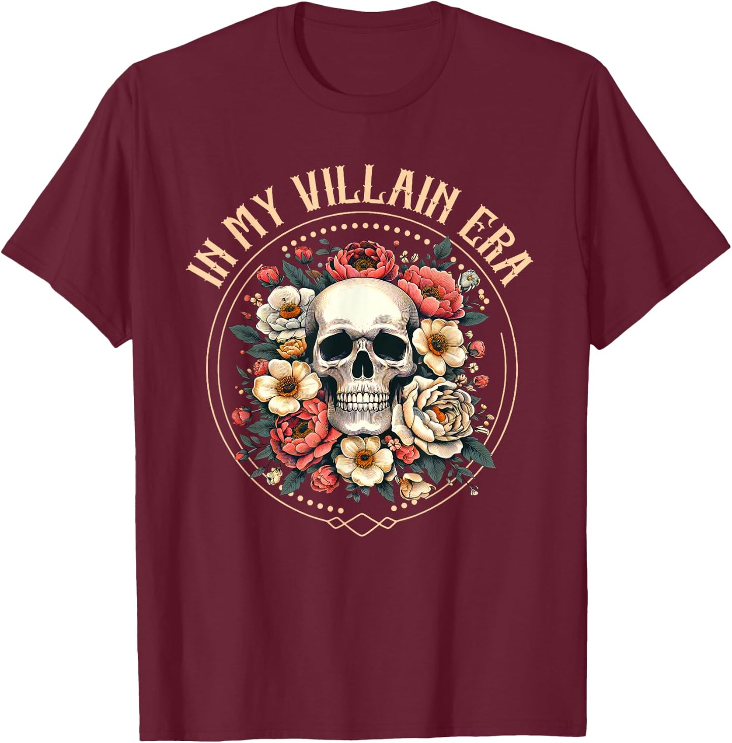 Dark Romance Villain Enemies to Lovers in My Villain Era T-Shirt - T-Shirt | Maroon