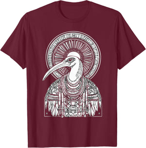 Thoth Egyptian God Egyptian Mythology Pyramid Ancient Egypt T-Shirt - T-Shirt | Maroon