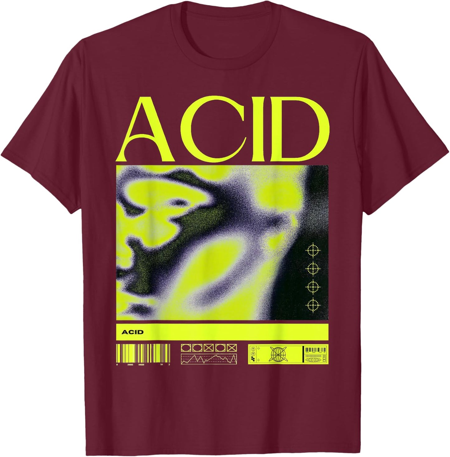 Acid House Music Techno DJ Rave EDM Party Festival T-Shirt - T-Shirt | Maroon