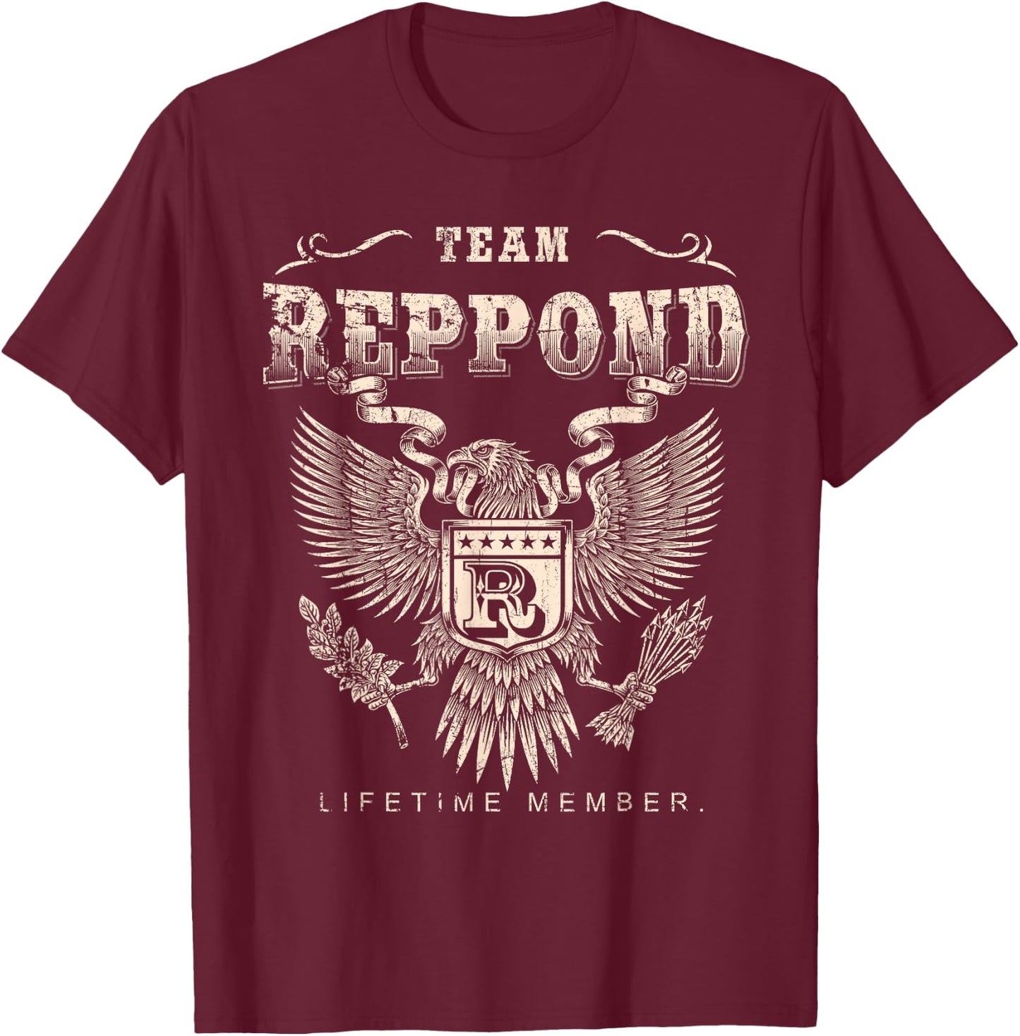 Team Reppond Lifetime Member - Reppond Name T-Shirt - T-Shirt | Maroon