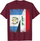 Half Guatemala Iraq Split Flag Guatemalan Pride Roots T-Shirt - T-Shirt | Maroon